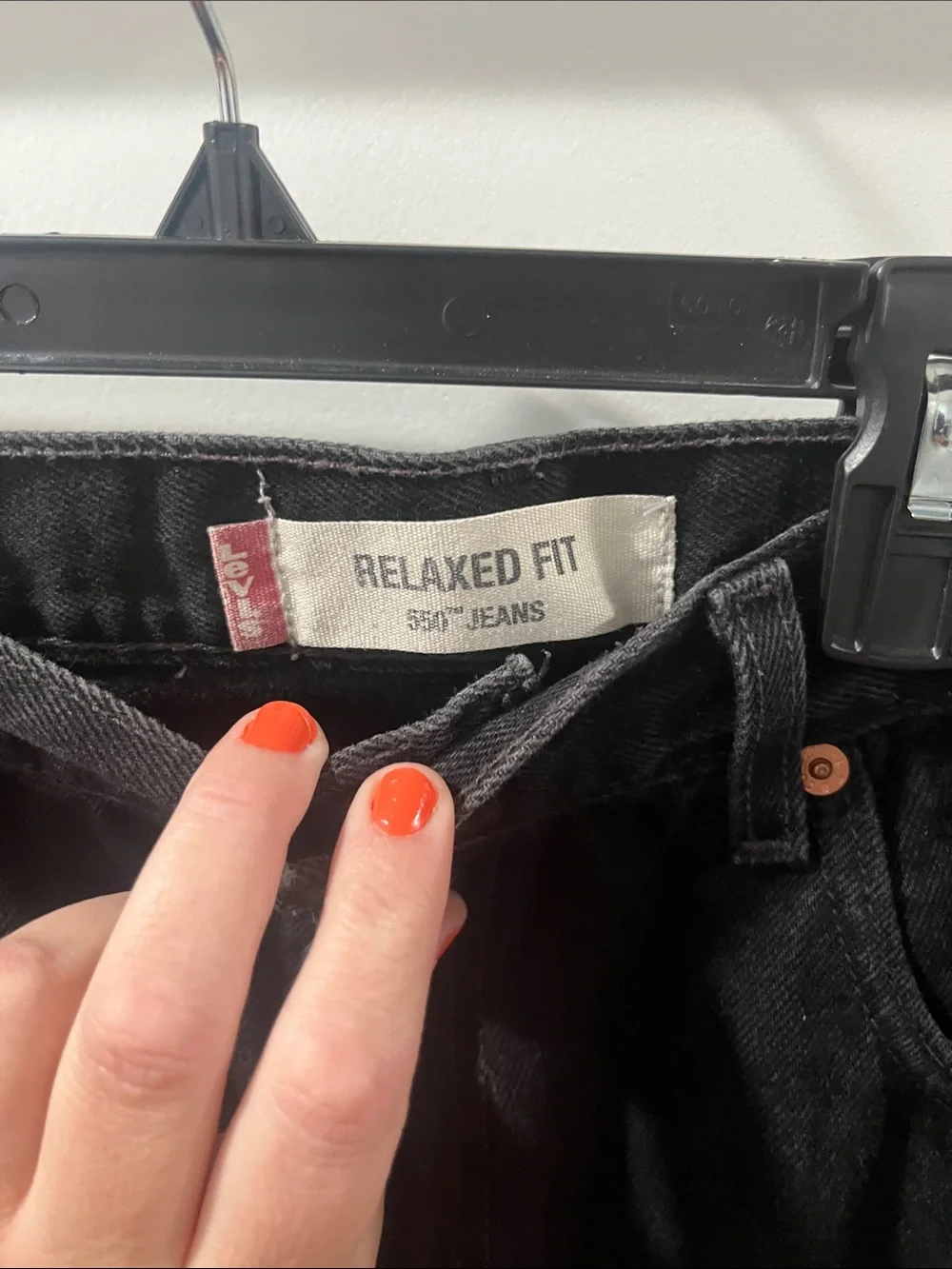 Levi's 550 Black Relaxed Straight Men’s Jeans waist 36 length 34 36x34